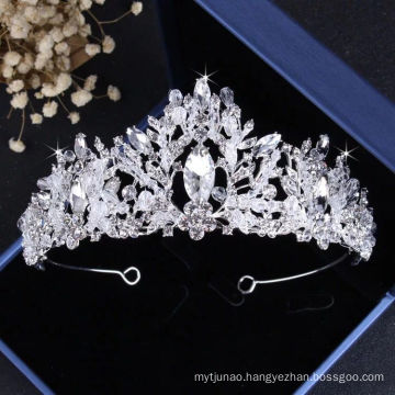 Tiara Necklace Earring Wedding Bride Sets Luxury Hair Accessories Sweet Headband for Women Girl Feast Photo Studio Birthday